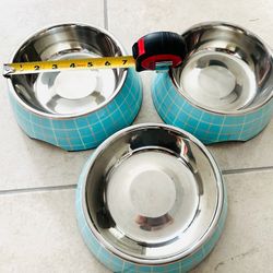Large Stainless Steel Pet Bowl 2 Pc Set