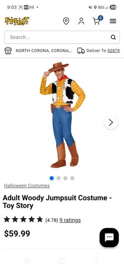 Holloween -Woody Jumpsuit Costume – Toy Story