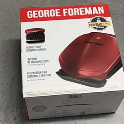 George Foreman 2-Serving Classic Plate Electric Indoor Grill and Panini Press