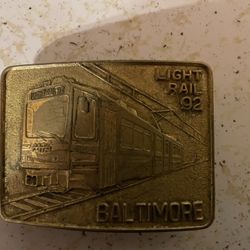 Vintage Light Rail, Belt, Buckles
