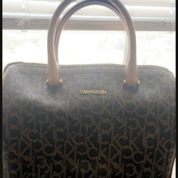 Calvin Klein Leather Satchel 