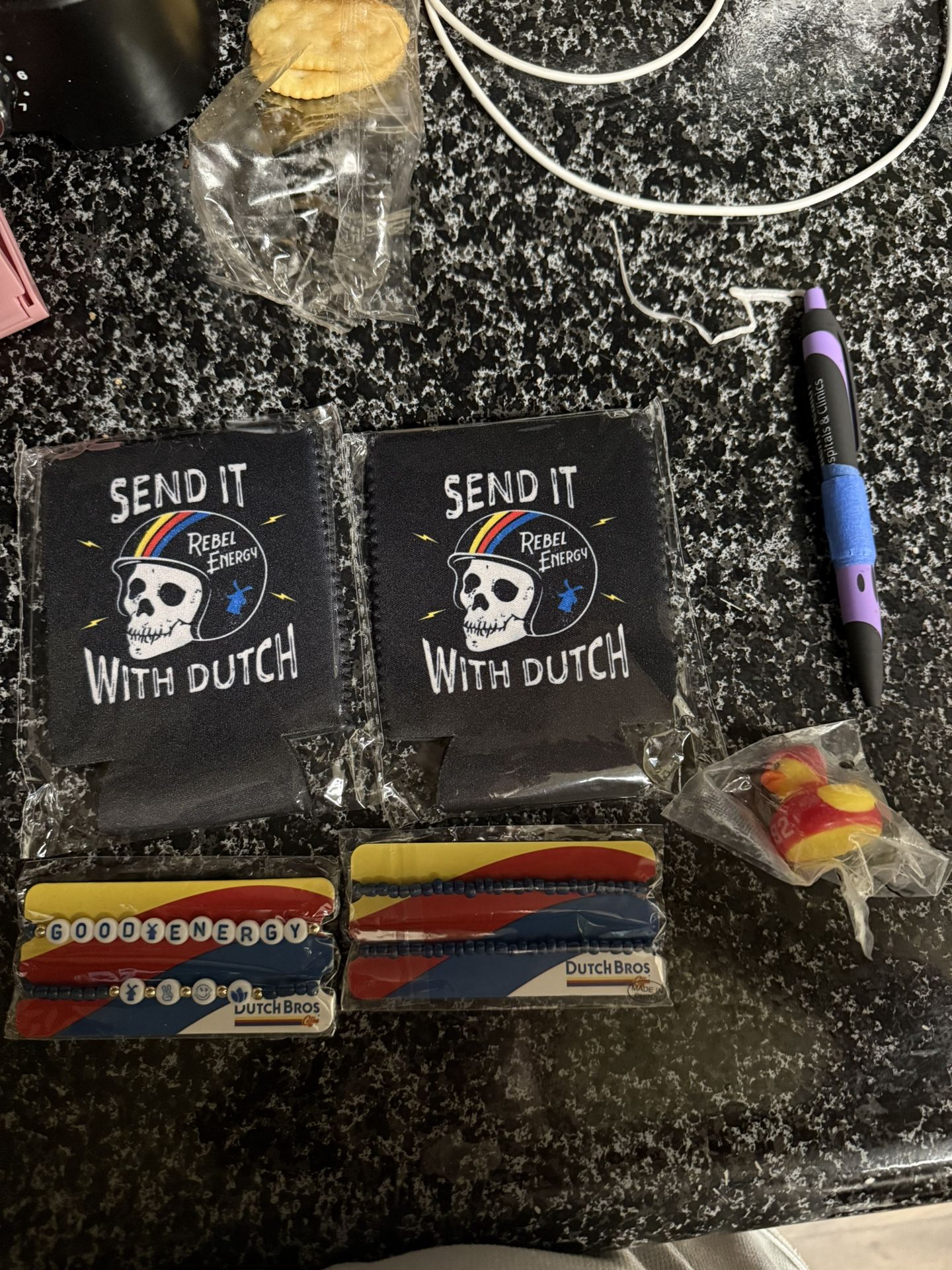 Dutch cozy/bracelet/duck $20 each