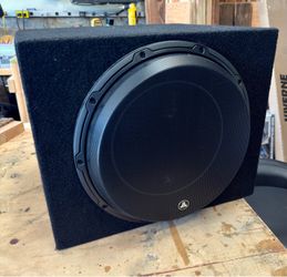 JL Audio 12W6v3 12” Subwoofer in sealed box with grill