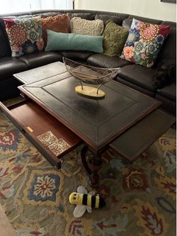 Theodore Alexander coffee table.