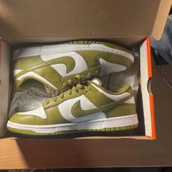 Size 12.5 Nike Dunk Low Olive Green