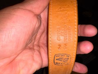 Tan Leather Belt Size 28