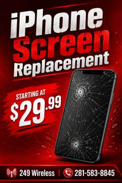 iPhone screen on Special