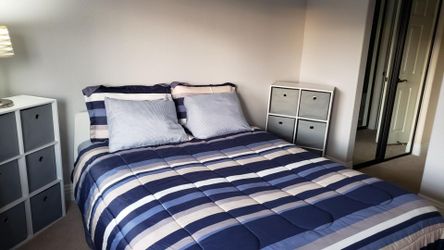White Platform Queen bed