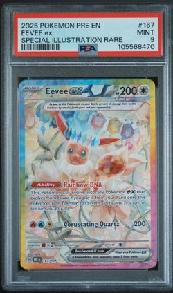 PSA 9 Eevee ex Special Illustration Rare #167/131 Prismatic Evolutions