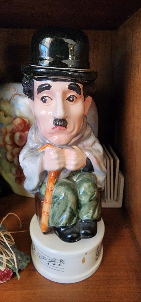 Charlie Chaplin Porcelain Musical Decanter