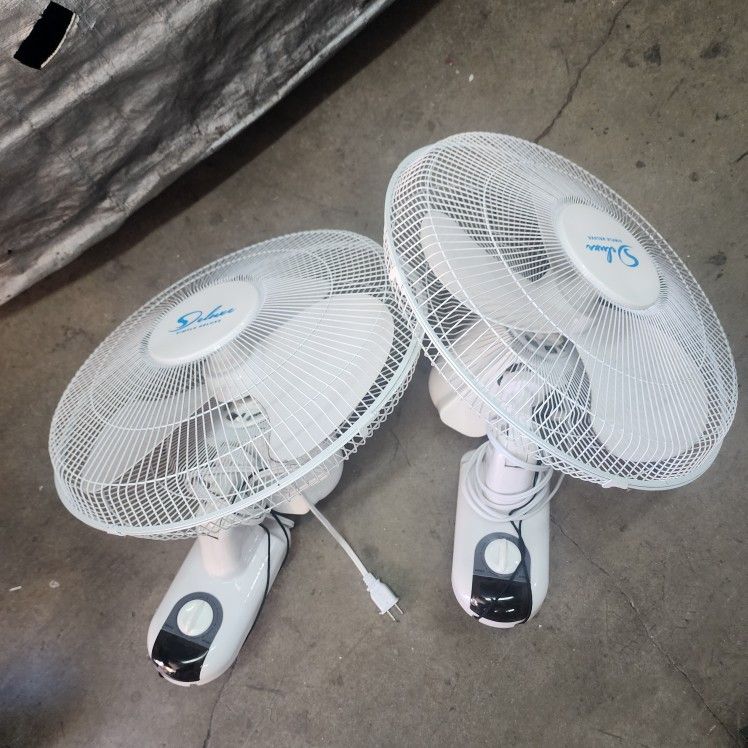 almost new wall fans. 16"