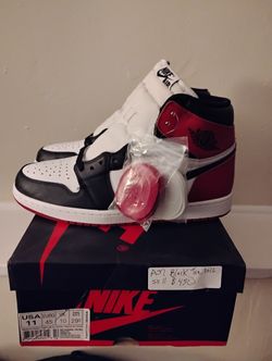 Deadstock Jordan Retro 1 Black Toe Sz 11 2016 Release OG 