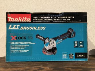 18V LXT Lithium-Ion Brushless Cordless 4-1/2 in./5 in. Paddle Switch X-LOCK Angle Grinder with AFT, ‼️Tool Only‼️NO BATTERY - NO CHARGER