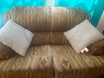 Free couch and loveseat with hide a bed