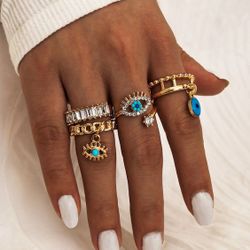 Angel Eyes Rings set