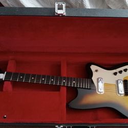 Vintage 1965 Harmony Silhouette H-15 Bobkat Electric Guitar