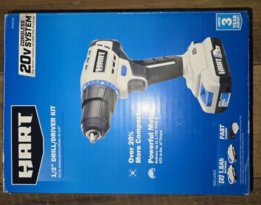 HART 1/2 IN. DRILL & DRIVER KIT