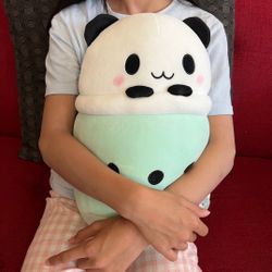 Bubble Tea Plush Boba Drink Panda 13" Stuffed Plush Takashoji