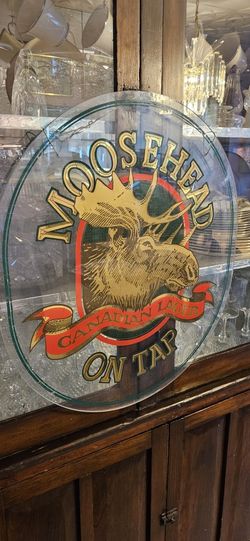 Vintage lucite beer sign