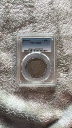 1908 O Barber Half Dollar PCGS 6