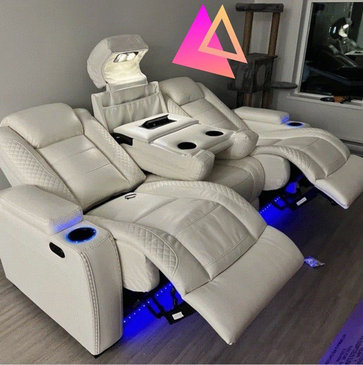 Home Theater Power Reclining Sofa/ Ashley Party Time 