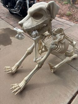 Large Skeleton Dog Halloween Decoration