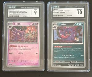 CGC Graded Japanese Haunter & Gengar Pokémon Cards