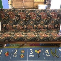 Wood Frame Queen Futon (frame and mattress)