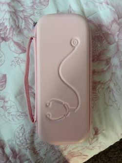 Pink stethoscope case