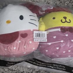 Hello Kitty And Pompomurin Squishmallow 