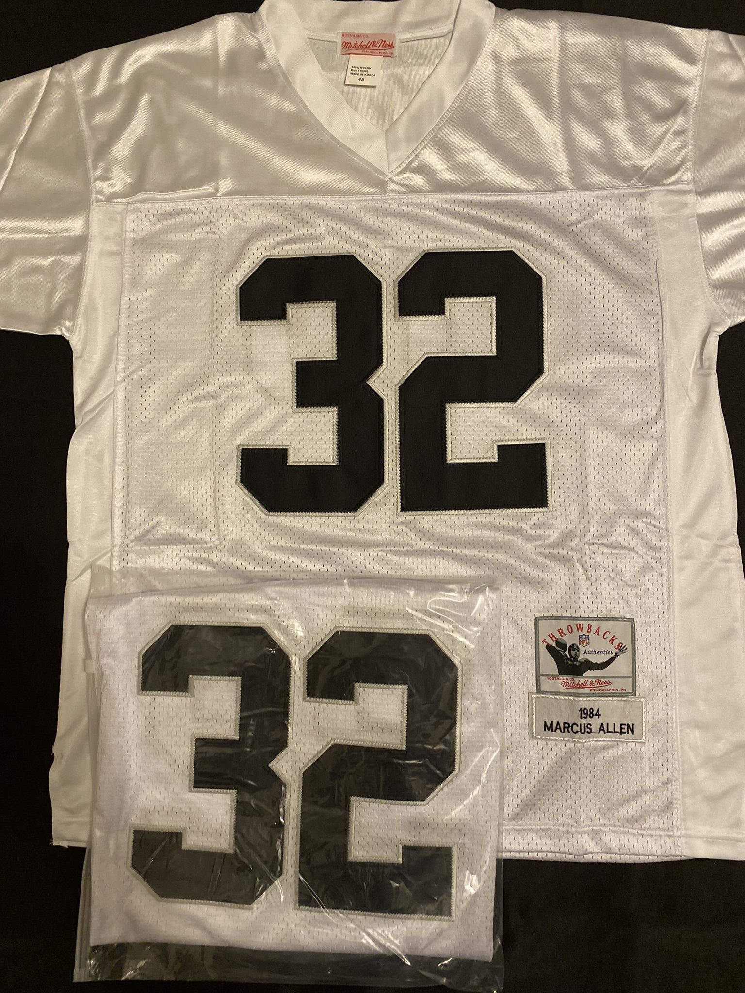 Men's Marcus Allen White Los Angeles Raiders Gridiron Classics Legacy Player Jersey🏈