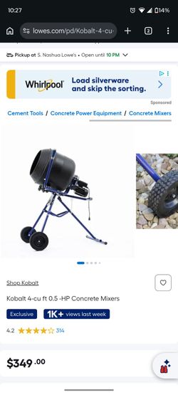 Cobalt Concrete / Mortar Mixer - used in good condition