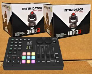 Chauvet DJ Wireless LED Light Controller Intimidator Spot 160 ILS Moving Head Command Package 🚨 Payment Options Available 🚨