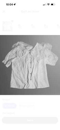 Vintage lace white blouse