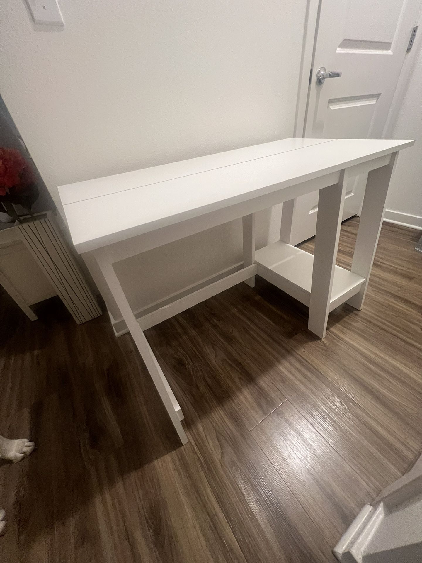 Desk - White (Like New) For $30