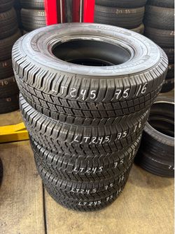 LT245/75r16 E10 Michelin Agilis Heavy Duty Tires In Great Shape