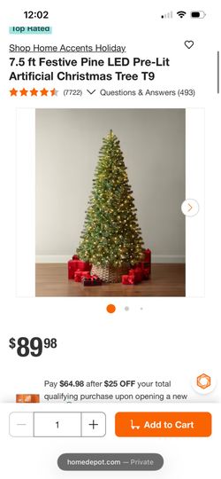 Home Depot Christmas Tree