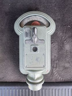 Original Vintage 1950's Duncan Miller Parking Meter Missing Back