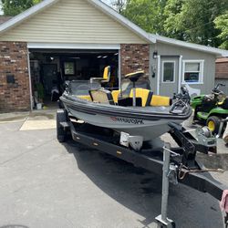 1985 Ranger Bass Boat 16 Ft With Trailer