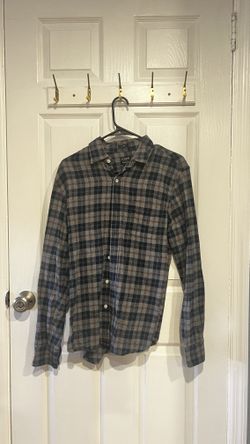 Vintage J-Crew Flannel Grey Pattern // SEND OFFERS 