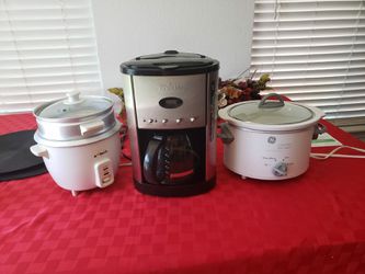 Rice cooker slow cooker and coffee maker