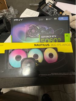 Geforce Rtx 5060ti 8gb vram pny, Corsair aio, and rgb extender cables