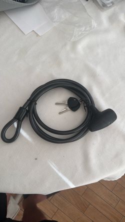 Heavy-Duty Cable Lock with 2 Keys – Bike / Scooter / Motorcycle