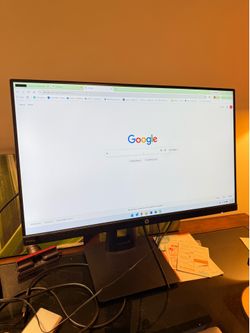 HP VH240a HD monitor and cables