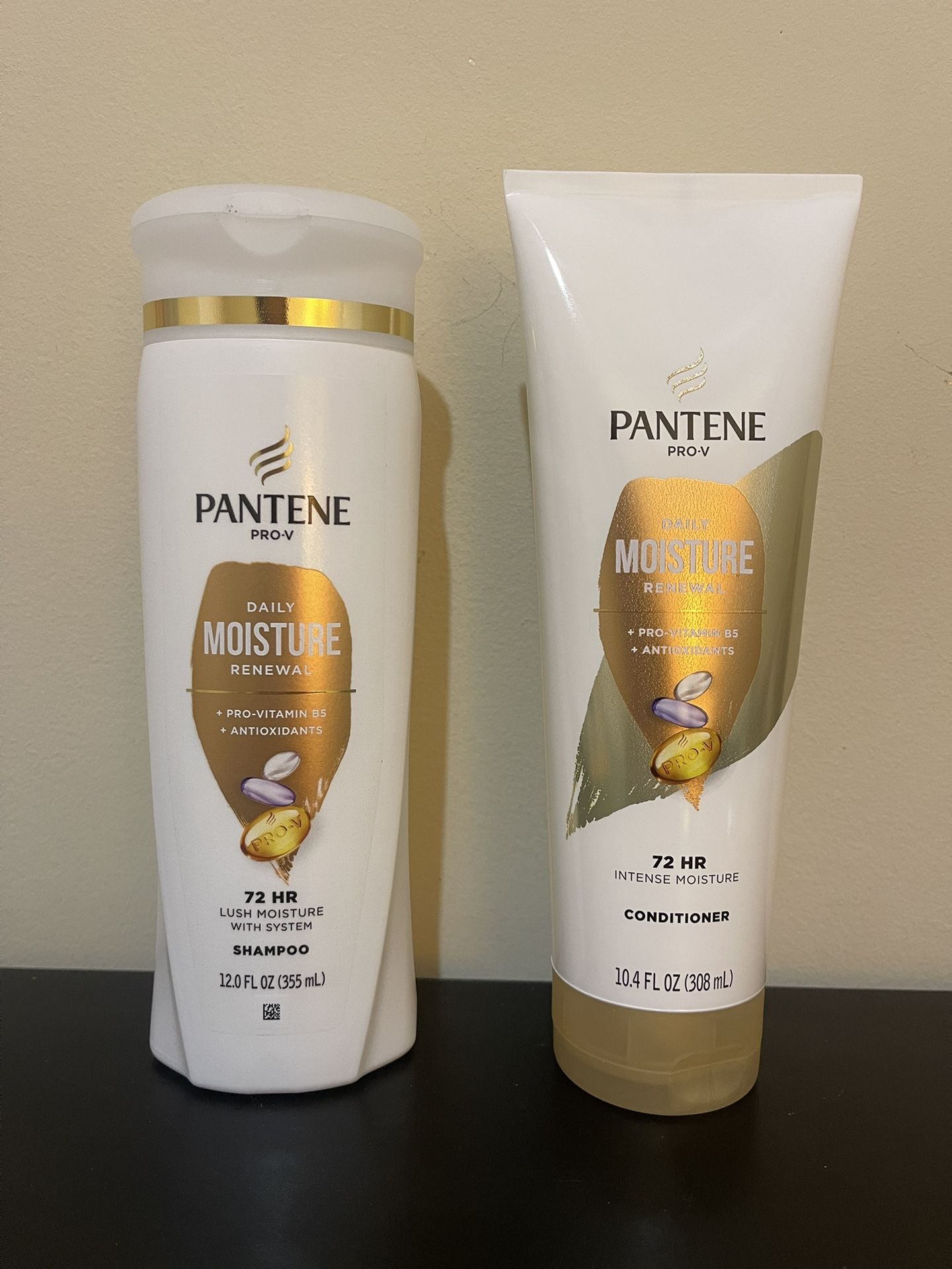 Pantene Pro-V Daily Moisture Shampoo 12oz + Conditioner 9oz Set NEW