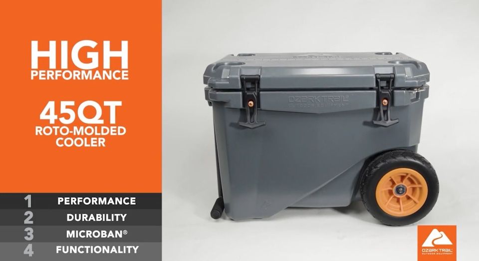 Ozark Trail Wheeled Cooler Handle Ice Chest - Main Image