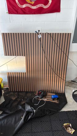Acoustic Slat Wood Wall Panel 4X4