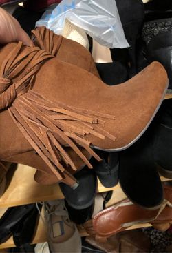 Brown booties