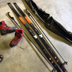Cross country ski setup