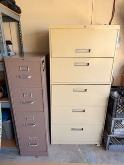 Commercial Metal Vertical Filing Cabinets (4-Drawer & 5-Drawer)